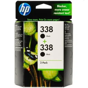HP originál ink CB331EE, HP 338, black, 900 (2x450)str., 2x11ml, HP 2-pack + paper 2-Pack, C8765EE, PSC-1610, OJ-6210, DeskJet 68